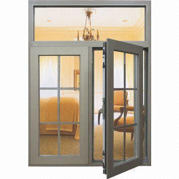 Puerta aluminio con altillo fijo